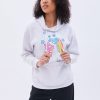 Aux Femmes Aéropostale Culture Pop | Sweat A Capuche Oversize A Motif Care Bears Gris