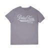 Aux Femmes Aéropostale T-Shirts | Aero Dallas Texas Est 1987 T-Shirt Petit Ami Graphique Gris Fonce