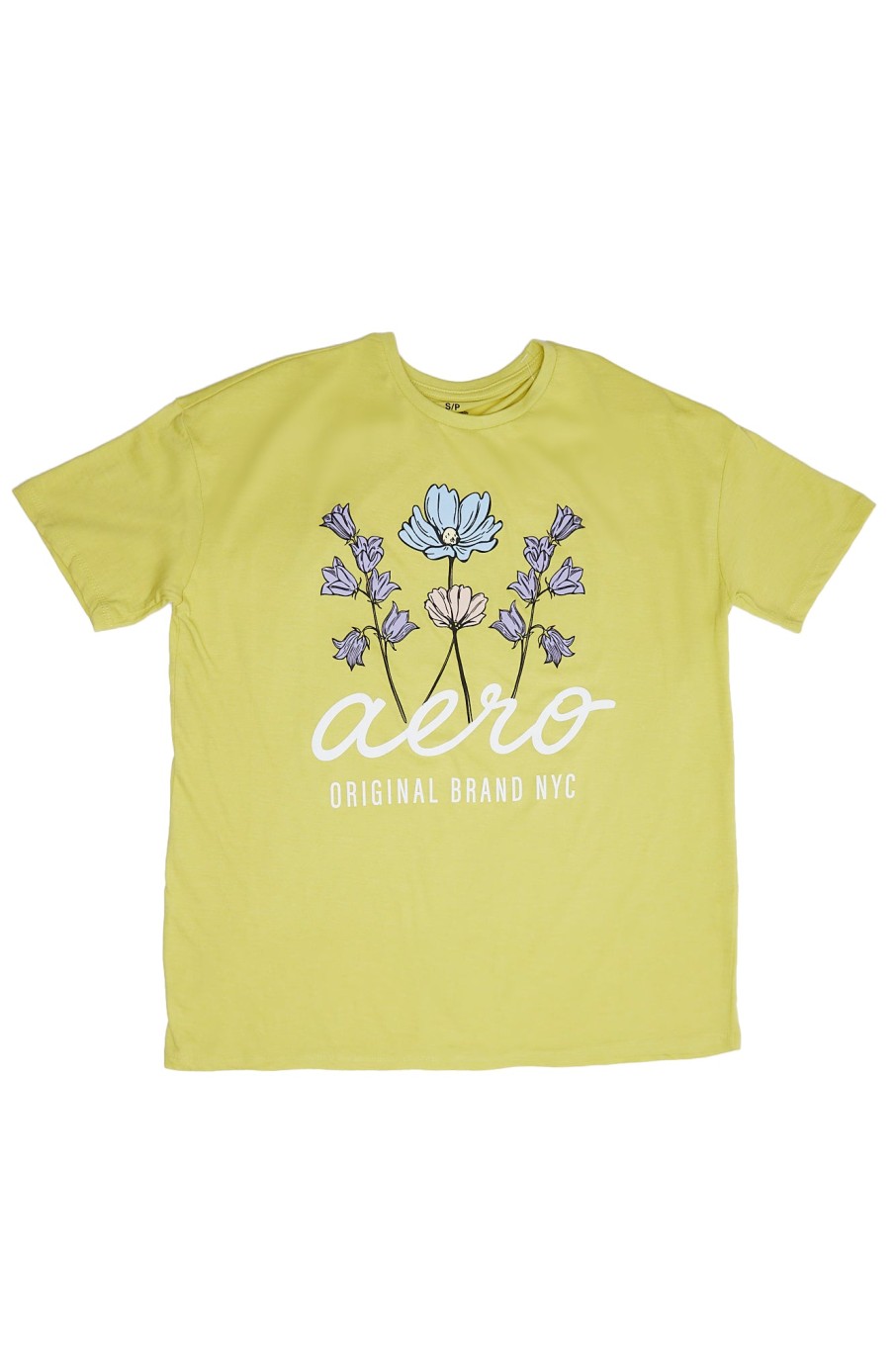 Aux Femmes Aéropostale T-Shirts | T-Shirt Boyfriend Graphique Aero Flowers Vert Fonce