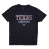 Pour Des Hommes Aéropostale T-Shirts | T-Shirt Graphique Des Longhorns Du Texas Noir