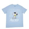 Aux Femmes Aéropostale T-Shirts Graphiques | T-Shirt Decontracte Graphique Peanuts Snoopy Nyc Bleu