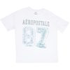 Aux Femmes Aéropostale T-Shirts | T-Shirt Boyfriend Graphique Aeropostale 87 Blanc