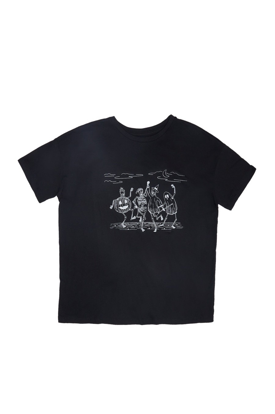 Aux Femmes Notes bleues T-Shirts | T-Shirt Petit Ami Graphique Dancing Skeletons Noir