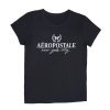 Aux Femmes Aéropostale T-Shirts | Aeropostale Butterfly Crest Graphic T-Shirt Classique Noir