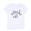 Aux Femmes Aéropostale Aeropostale | T-Shirt Classique A Motif Papillon Aeropostale Blanc