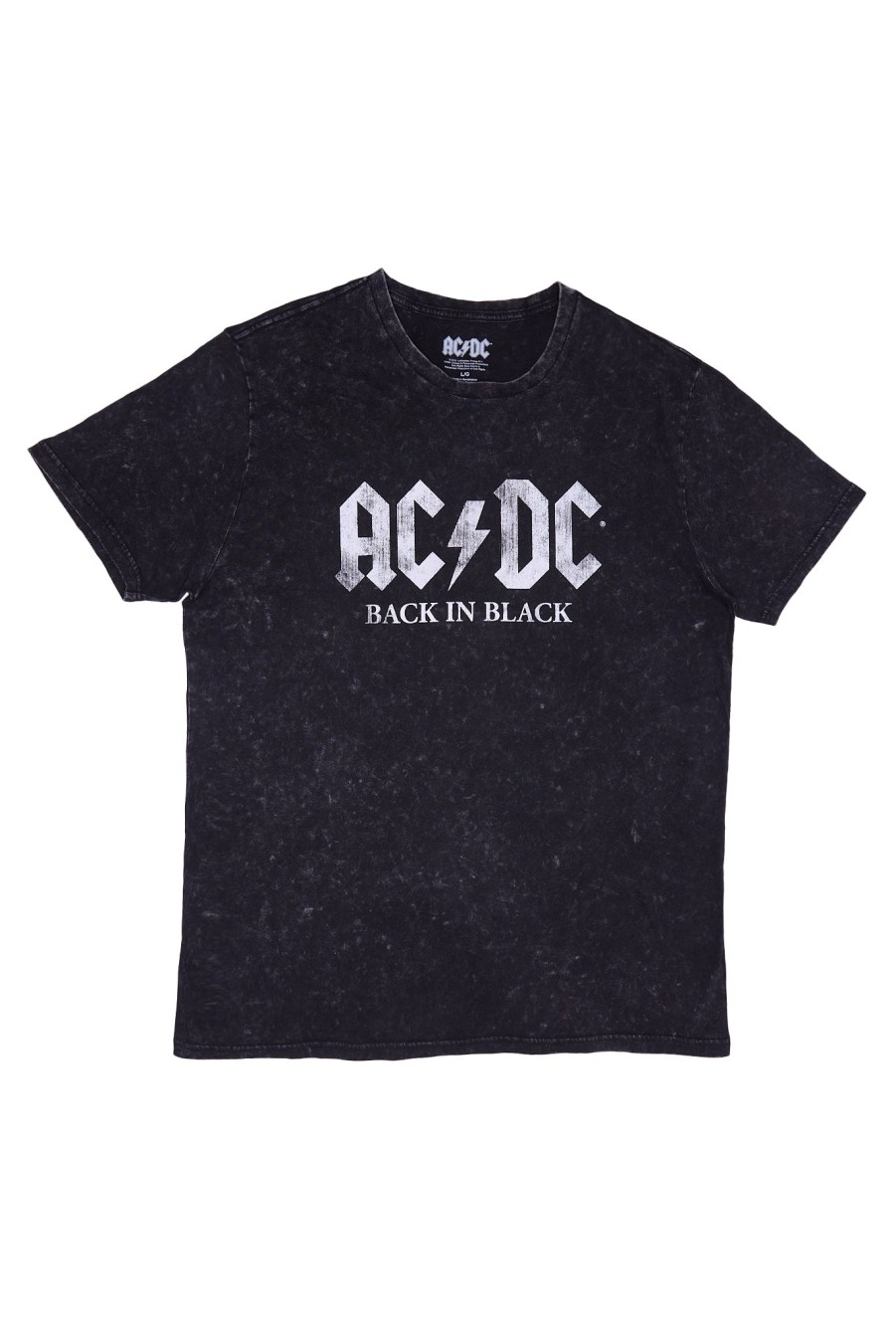 Pour Des Hommes Aéropostale Musique | T-Shirt Ac/Dc Back In Graphic Delave A L'Acide Noir