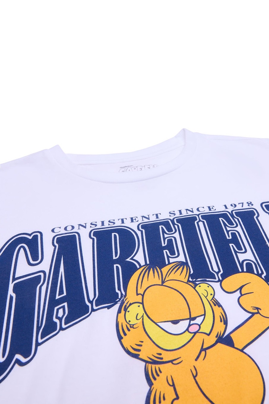 Aux Femmes Aéropostale Culture Pop | Garfield Demandez-Moi Si Je M'En Soucie T-Shirt Decontracte Graphique Blanc