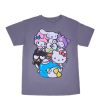 Aux Femmes Aéropostale Culture Pop | T-Shirt Decontracte Graphique Hello Kitty Et Ses Amis Gris Fonce