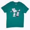 Pour Des Hommes Notes bleues T-Shirts Graphiques | T-Shirt Graphique De Golf Peanuts Snoopy Vert Chasseur