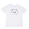 Aux Femmes Aéropostale Aeropostale | T-Shirt Petit Ami Graphique Aero 1987 Usa Blanc