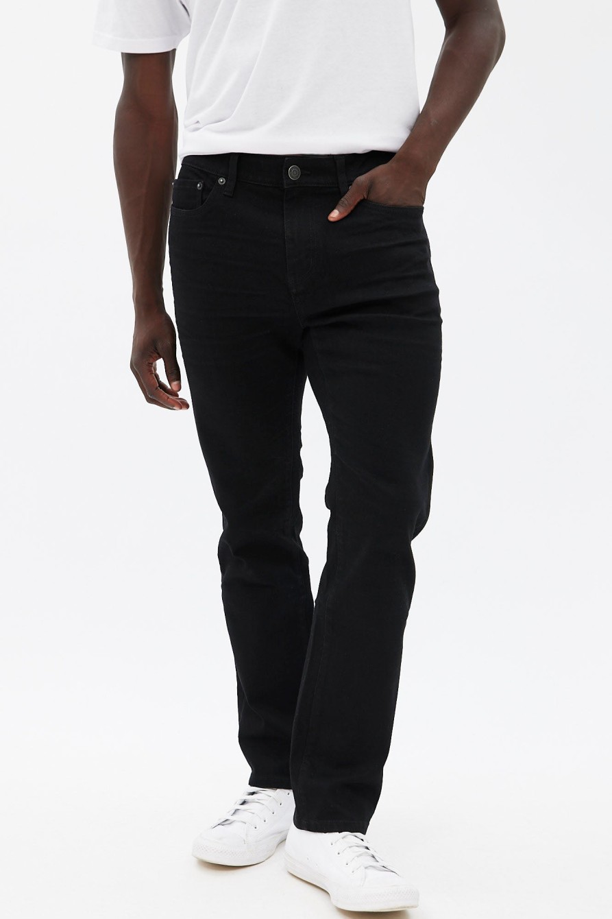 Pour Des Hommes Notes bleues Jeans | Jean Droit Ajuste Brodie Charbon