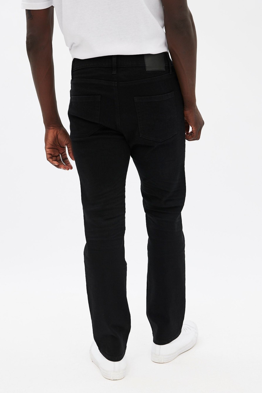 Pour Des Hommes Notes bleues Jeans | Jean Droit Ajuste Brodie Charbon