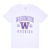 Pour Des Hommes Aéropostale Universite | T-Shirt Graphique Des Huskies De Washington 1861 Blanc