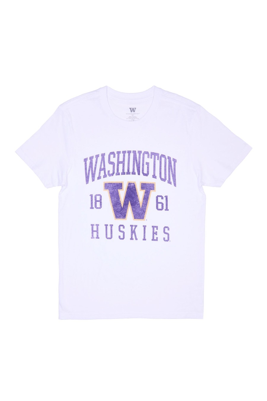 Pour Des Hommes Aéropostale Universite | T-Shirt Graphique Des Huskies De Washington 1861 Blanc